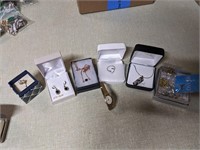 Collection of Misc Costume Jewelry & Wristwatch