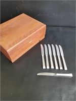 Empty Flatware Case and Friodur Knives