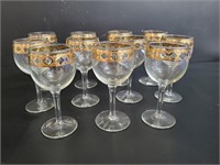 Vintage Culver Valencia Stemmed Glasses