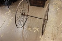 Vintage metal wheels