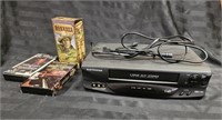 VCR Player - Comes with a few Movies