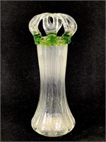 Unique Handblown Brides Bank Vase