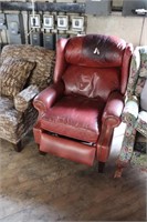 Red reclining chair