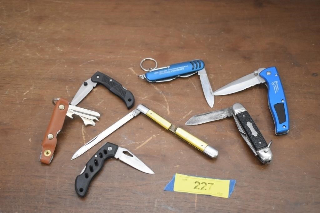 Six Folding Pocket Knives