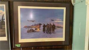 JG-52 framed print by Michael Howard, signed. 36