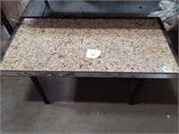 1 Patio  Center Metal Table  with Top Texture Tile