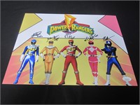 Power Rangers Cast Signed 11x14 Photo JSA COA