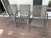 (3) patio chairs