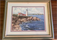 Framed print lighthouse