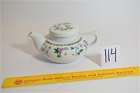Handpainted Porcelain Teapot Sticker says Andrea