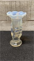 Fenton French Opalescent Small Hand Vase 4" Tall