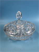 Vintage Star of David Large Candy Dish With Lid