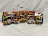 5pc NIB Matchbox Vehicles; '70 Boss Mustang, '99 M