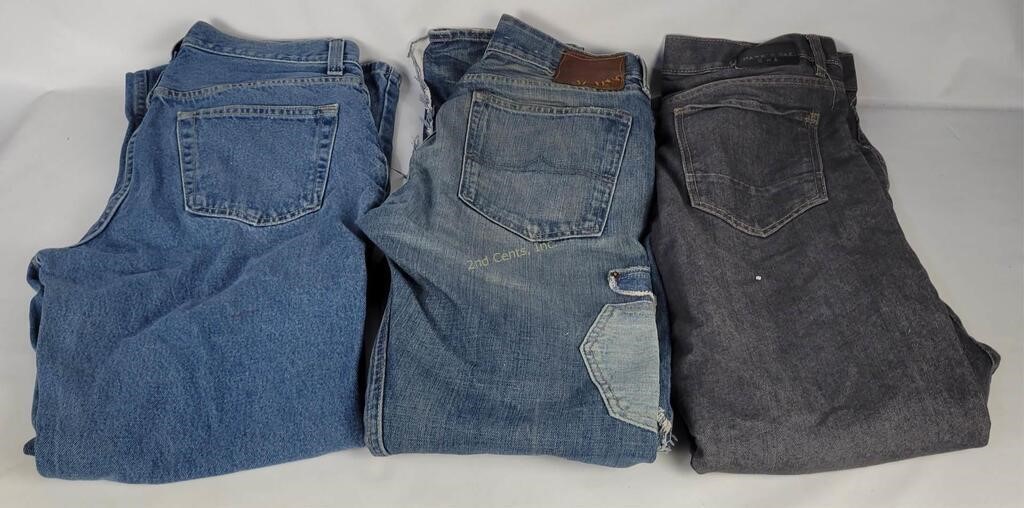 3 Pairs Of Jeans - 34x34 & 34x32