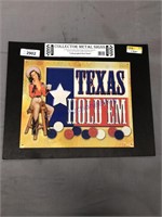 Texas Hold'em tin sign 12" X 15"