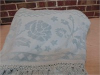 Queen Size Chenille Coverlet - some stains