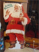 Vintage Cardboard Coca-Cola Santa