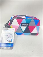 New PackIt Freezable Snack Box, Triangle Stripes