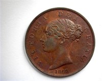 1853 Half Penny Great Britain