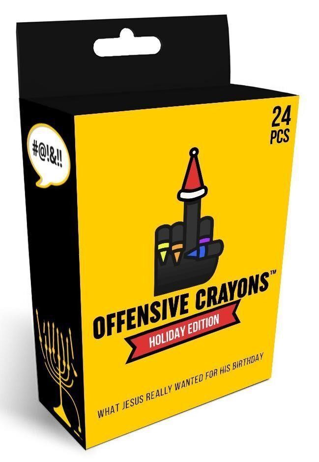 6 PK Offensive Crayons - Holiday Edition