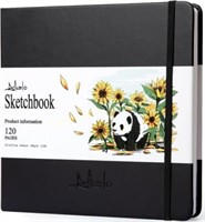 ALKALO Sketchbook 180gsm  Medium  Black