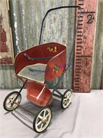 Metal doll stroller