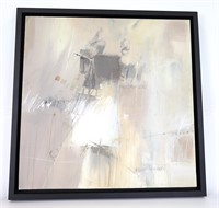 Original Abstract Art on Canvas w/Custom Framing