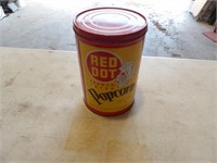 Red Dot Pocorn Tin Can