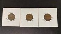 1943, 1947 & 1949 Canadian Pennies. *SC