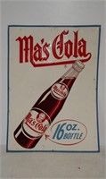 SST Ma's Cola embossed sign