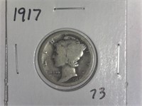 1917 Mercury Dime