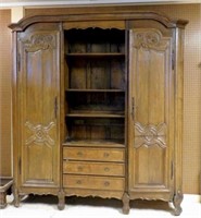 Late 18th Century French Oak Bookcase.