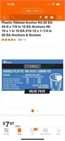 Sets plastic anchors combo pack