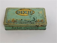 Vintage "Dixie" Cigarettes Hinged Top Tin