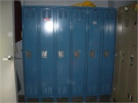 (6) Blue Lockers  72x18x78 inches