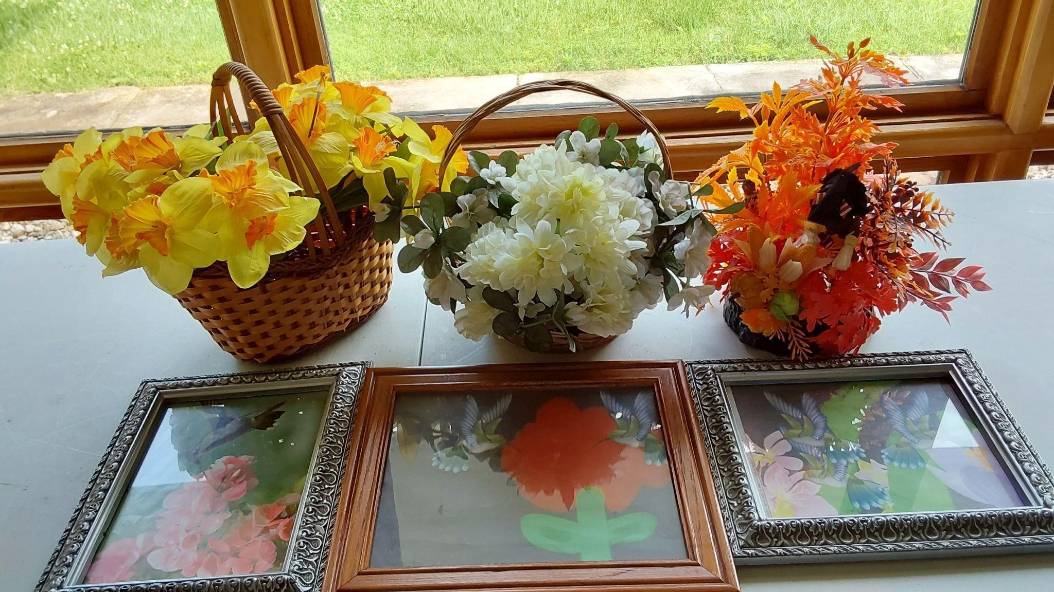 Floral & framed pictures