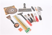 Scrapers, Grinding Wheel, Saw Blade & Shop Items
