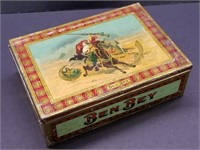 9" Ben Bey Metal Tobacco Box dated 1922