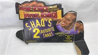Shaq Cardbord Mr Big Advertising Chocolate Bar