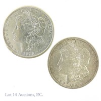 1921 & 1921-S Silver Morgan Dollars (2)