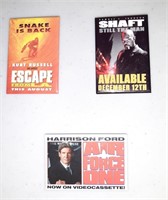 Lot of 3 Movie Pins - Shaft Escape From L.A. Air F