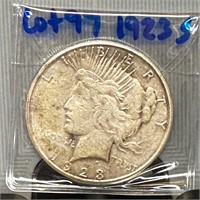1923 - S Peace Silver $ Coin