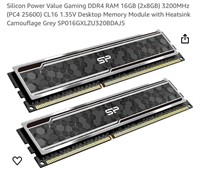 Silicon Power Value Gaming DDR4 RAM 16GB