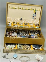 jewelry chest & contents