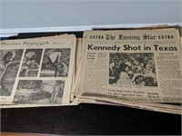 Collection of Newspapers - Kennedy Assassination