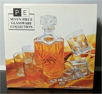Perry Ellis 7-Piece Glassware Collection -In Box