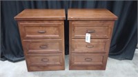 PAIR OF TALL NIGHTSTANDS/CHEST