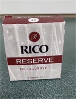 Seven (7) Rico Reserve Clarinet Reeds