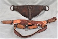 2-LEATHER HORSE BREAST COLLARS