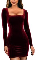 New, Size L, GOBLES Womens Sexy Velvet Long